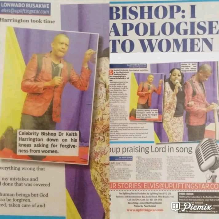 Bishop: I Apologise to Women