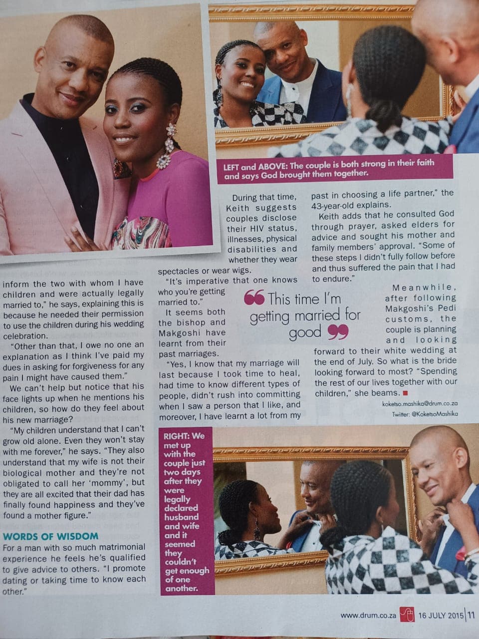 Bishop Keith Harrington Magazine Interview