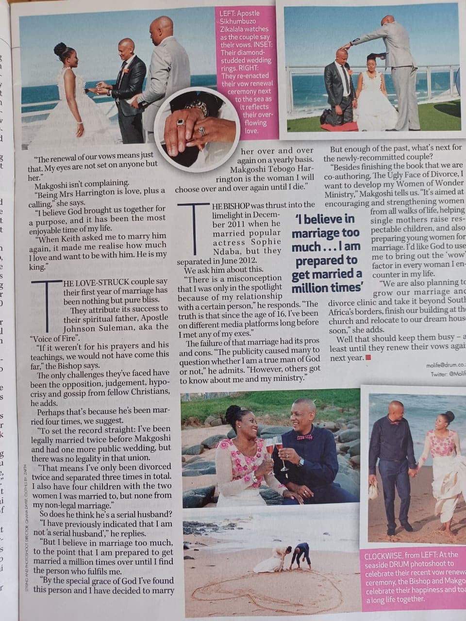 Bishop Keith's Beach Wedding Feature