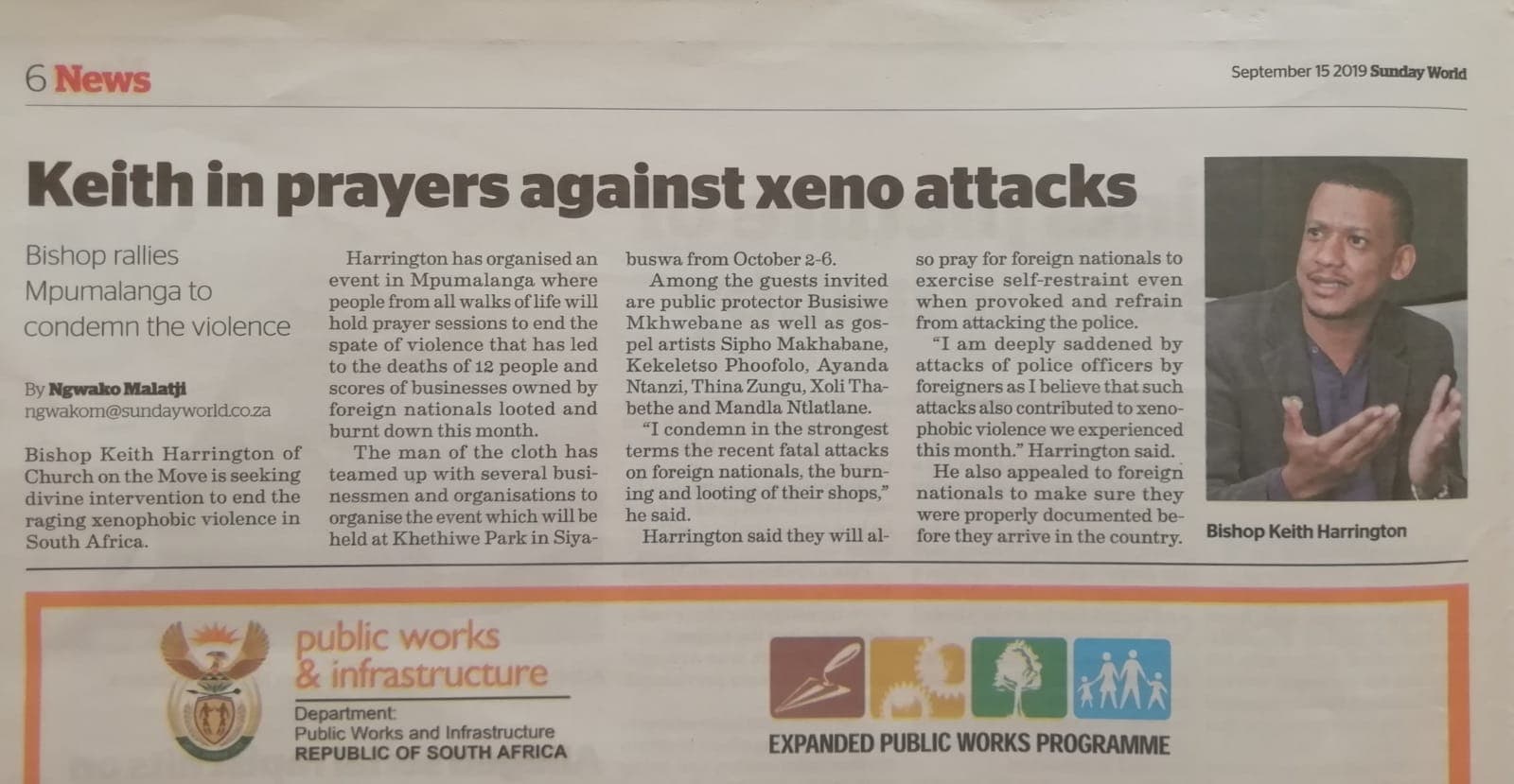 Keith in Prayers Against Xeno Attacks