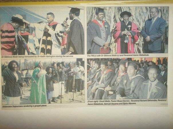 Royal and Church Leaders at Ngabezweni Service