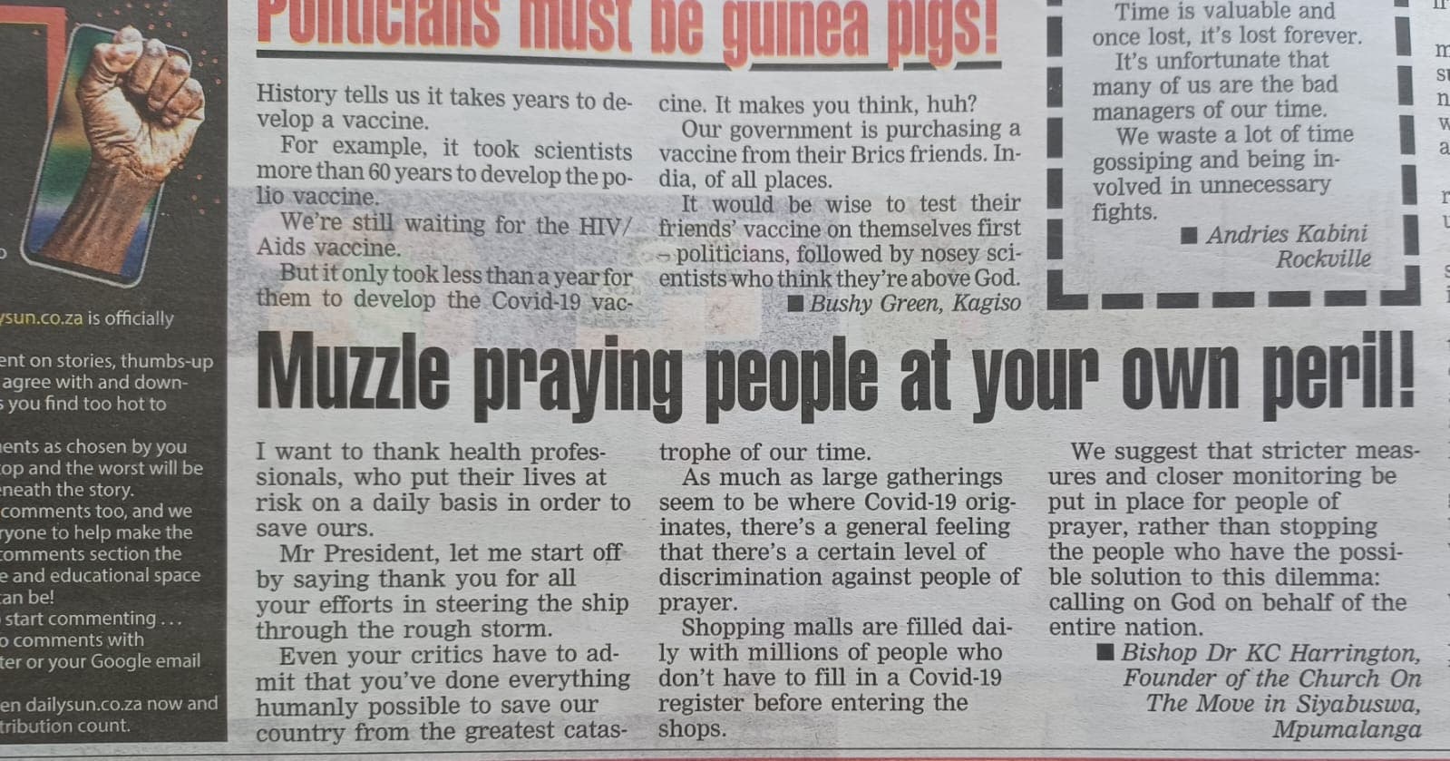 Muzie: Praying People at Your Own Peril
