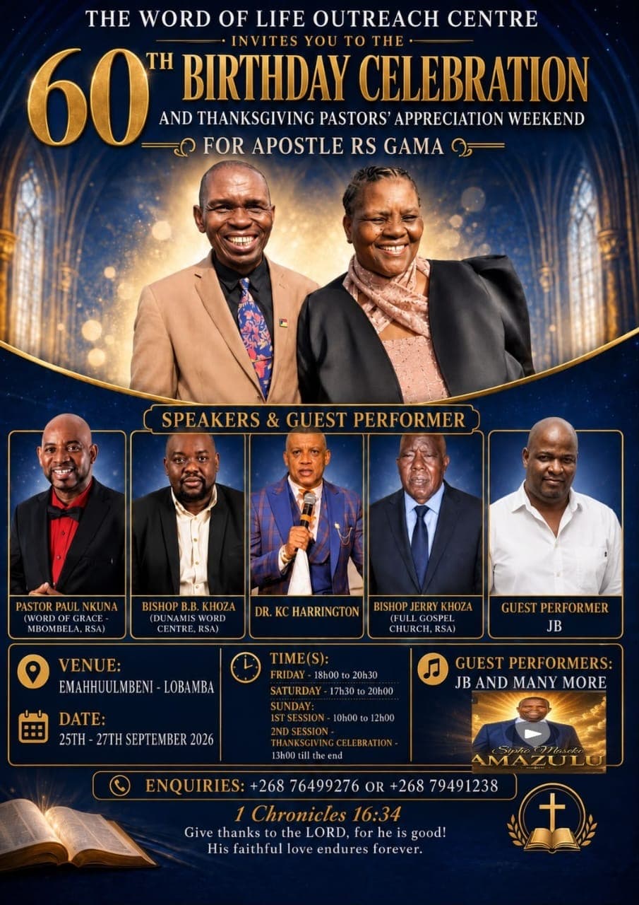 Apostle RS Gama's 60th Birthday Celebration and Pastors' Appreciation Weekend